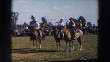 1957: riding horses WHEELING OHIO