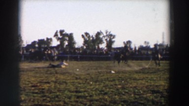 1957: horses goes crazy during practice. WHEELING OHIO