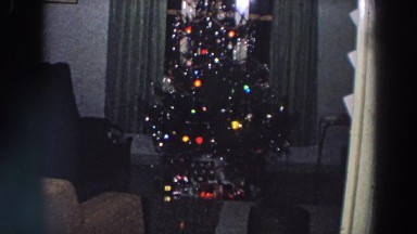 1958: Fully Trimmed Christmas Tree in Italian Home