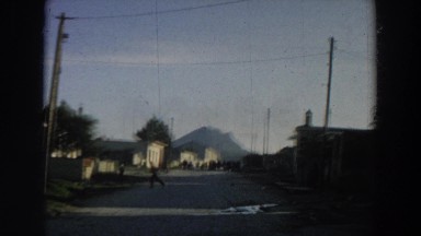 1958: driving through a small town. ITALY