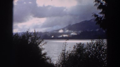 1964: gorgeous sight of the lake and trees. CALIFORNIA