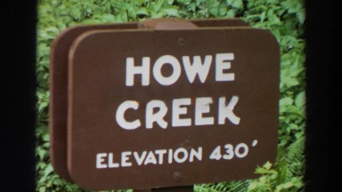 Sign Board About Howe Creek Elevation 430 Washington