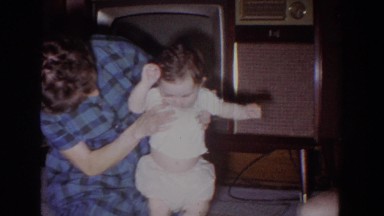 1965: baby learning to walk FALLSTON MARYLAND