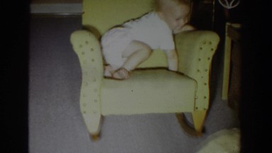 1965: little baby has learnt how to crawl. FALLSTON MARYLAND