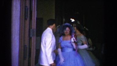 1960: grooms and saddened brides getting ready for their new adventure. BEL AIR