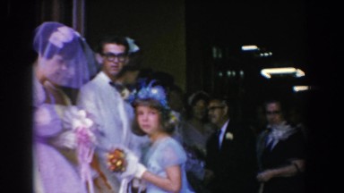1960: a packed crowd at a wedding ceremony BEL AIR MARYLAND