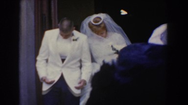 1960: newlyweds leaving the chapel. BEL AIR MARYLAND