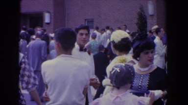 1960: people gathering for a wedding BEL AIR MARYLAND