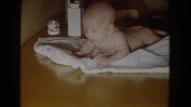 1965: little baby getting dried off. FALLSTON MARYLAND