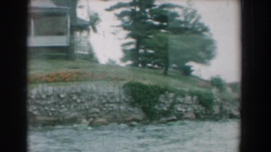 1958: drive by viewing of the trees and the rustling lake. NIAGARA FALLS