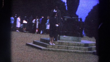1961: Community Gathering at a Monument in Ireland