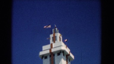 1958: Control Tower Flies American Flag, South, Carolina