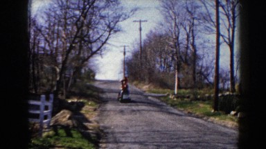 1964: Riding Down the Driveway on a Lawnmower, Pequot Lakes, Minnesota