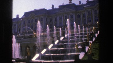 1975: Fountains at a Grand Mansion in Denmark, Vintage 8mm Home Movie