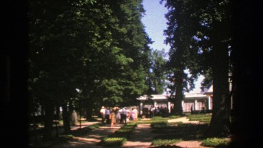 1975: People Gathering in Yard Denmark