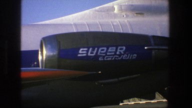 1975: Image of a Modern and Gigantic Plane at the Airport Before Traveling