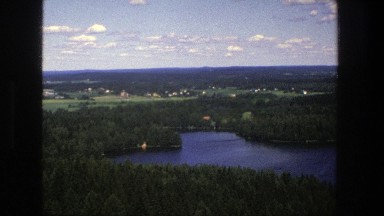 1975: river landscape and castle in the woods DENMARK