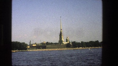 1975: Overview of a Lake and Distant Statue in Denmark