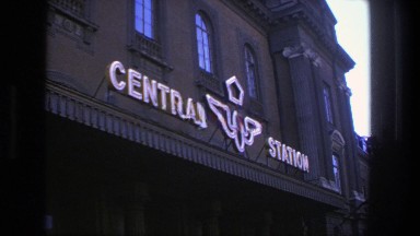 1975: a group of people walking in front of a building STOCKHOLM