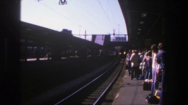 1975: People Waiting at a Train Station in Stockholm