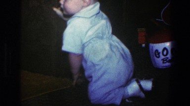 1973: Baby Crawls to Chair for Support to Stand and Walk a Few Steps
