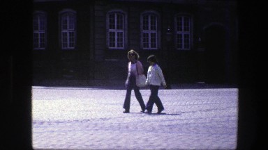 1975: Two Women Walking Together in the Street, Copenhagen