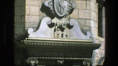 1975: Address 1584 Seen on Placard on Front of Copenhagen Building
