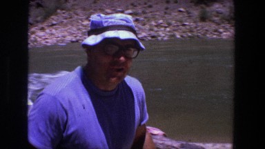 1969: friends and family gathering on a trip at the river to swim and relax UTAH