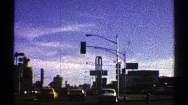 1969: traveling on a road passing a traffic light NEVADA