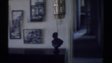 1969: view of a hallway inside a house. WOODLAND HILLS CALIFORNIA