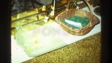 1969: basket on a table with various objects in and around it CLARENDON HILLS