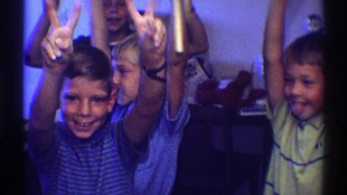 1969: little children acting silly and cute. CLARENDON HILLS ILLINOIS