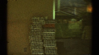 1969: Child at House Window in Los Angeles California