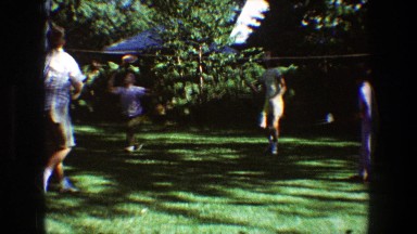 1968: children out playing in the backyard. TOLEDO OHIO