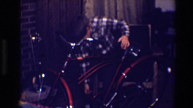 1968: boy playing with bike TOLEDO OHIO