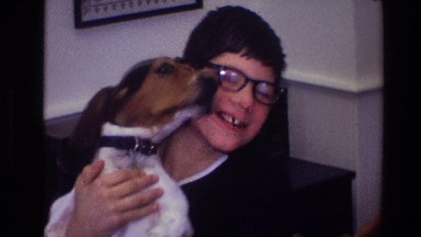 1968: little boy with his his best friend; a beagle. TOLEDO OHIO