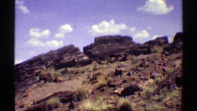 1969: a rock-strewn hill in the wilderness at daytime ARIZONA