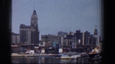1961: view of a city tightly placed together. BALTIMORE MARYLAND