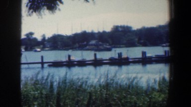 1961: view of a long boat dock. BALTIMORE MARYLAND