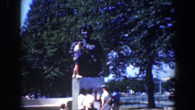 1961: people looking at an important monument. BALTIMORE MARYLAND