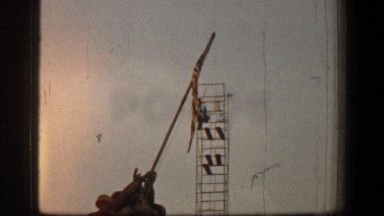 1961: veteran memorial holding up american flag WASHINGTON DC
