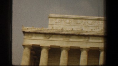 1961: the top portion of an amazing building with many pillars WASHINGTON DC