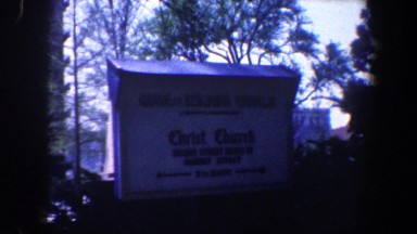 1962: view of a church sign. PHILADELPHIA PENNSYLVANIA