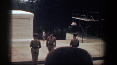 1961: military men performing a walk through demonstration. WASHINGTON DC
