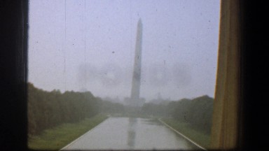1961: The Washington Monument is an obelisk on the National Mall in Washington