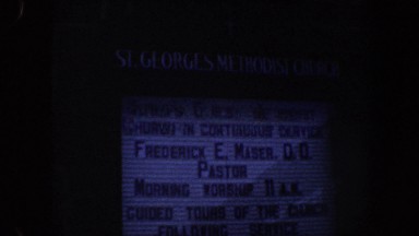 1962: a house of worship sign and building PHILADELPHIA PENNSYLVANIA
