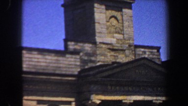 1964: interesting building with a steeple on top made of brick SAINT LOUIS