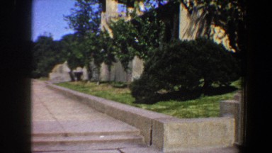 1964: women walking down stairs SAINT LOUIS MISSOURI