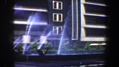 1964: colorful water light show SAINT LOUIS MISSOURI