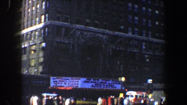 1960: building landmark with theater NEW YORK CITY